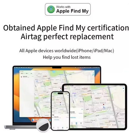 Tracky™ – Smart GPS Tracker Compatible with iPhone (Find My)